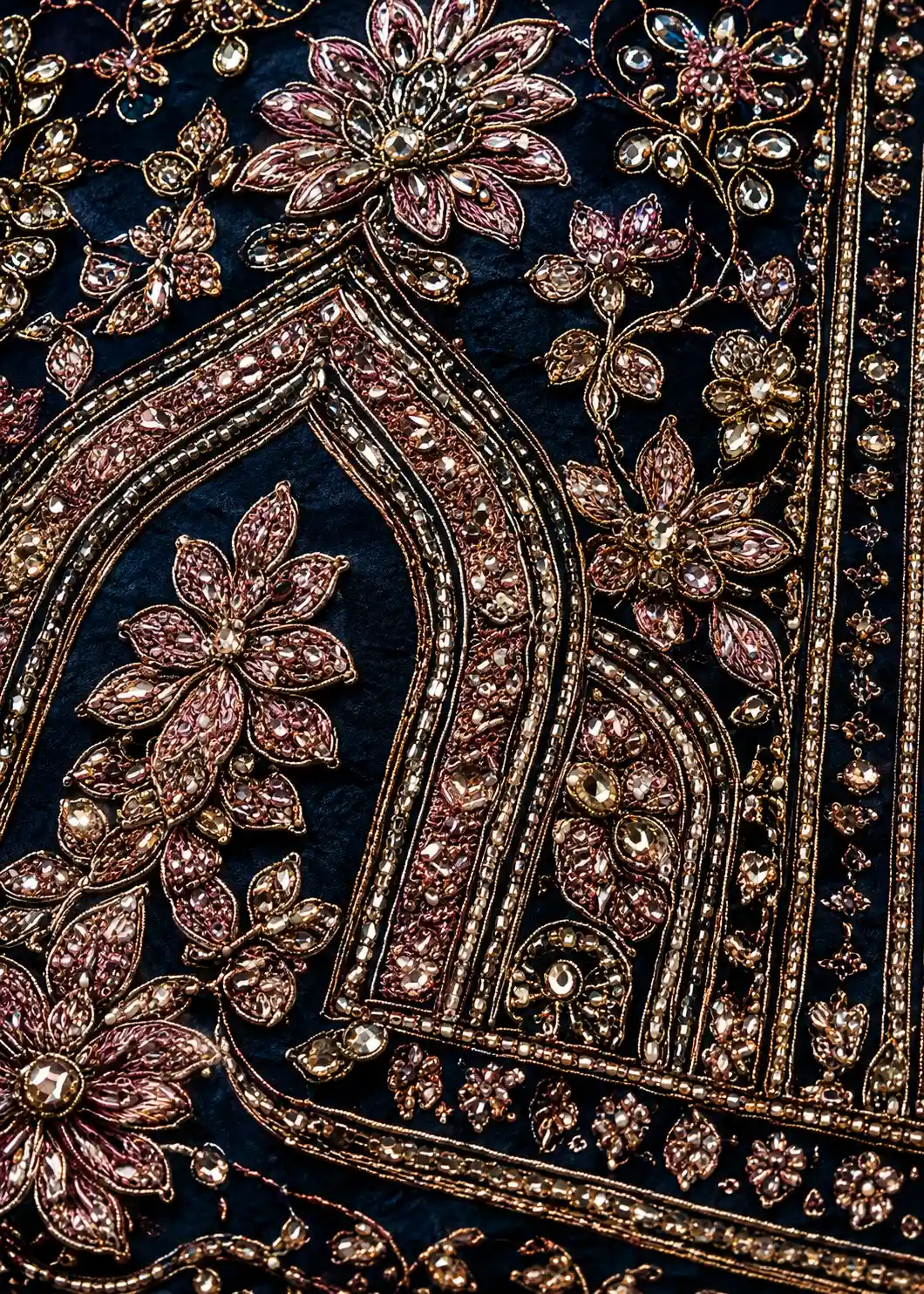 Peacock Blue Threadwork Net Readymade Lehenga