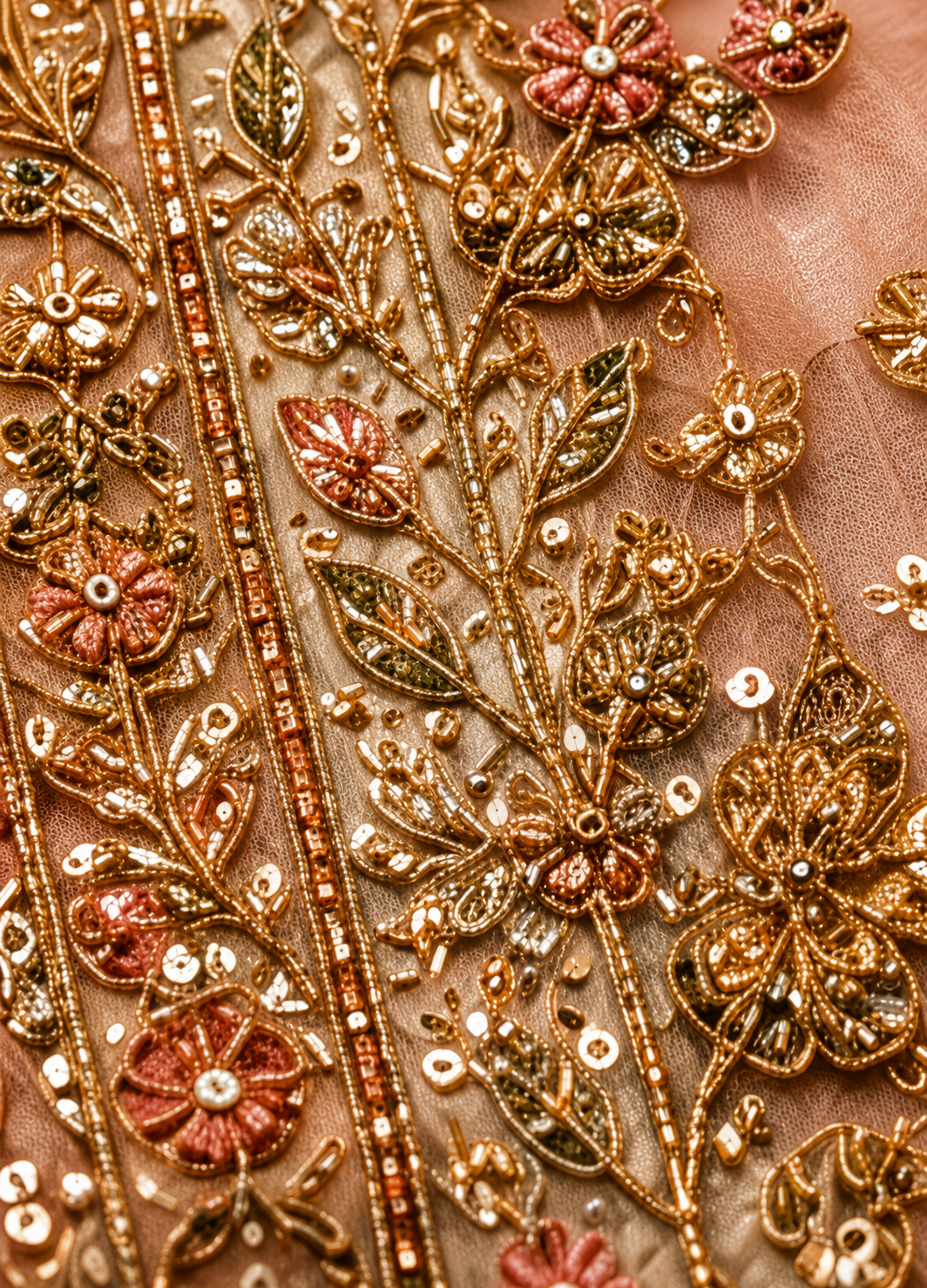 Baby Pink Umbrella Style Silk Bridal Lehenga with Plunged Neck Blouse