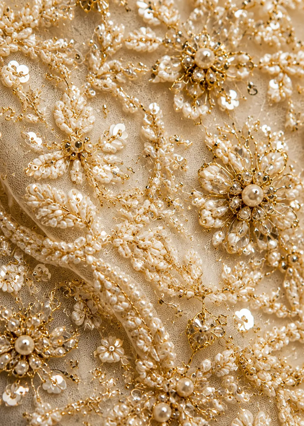 White Net Lehenga with Sequins Embroidery and Sleevless Blouse