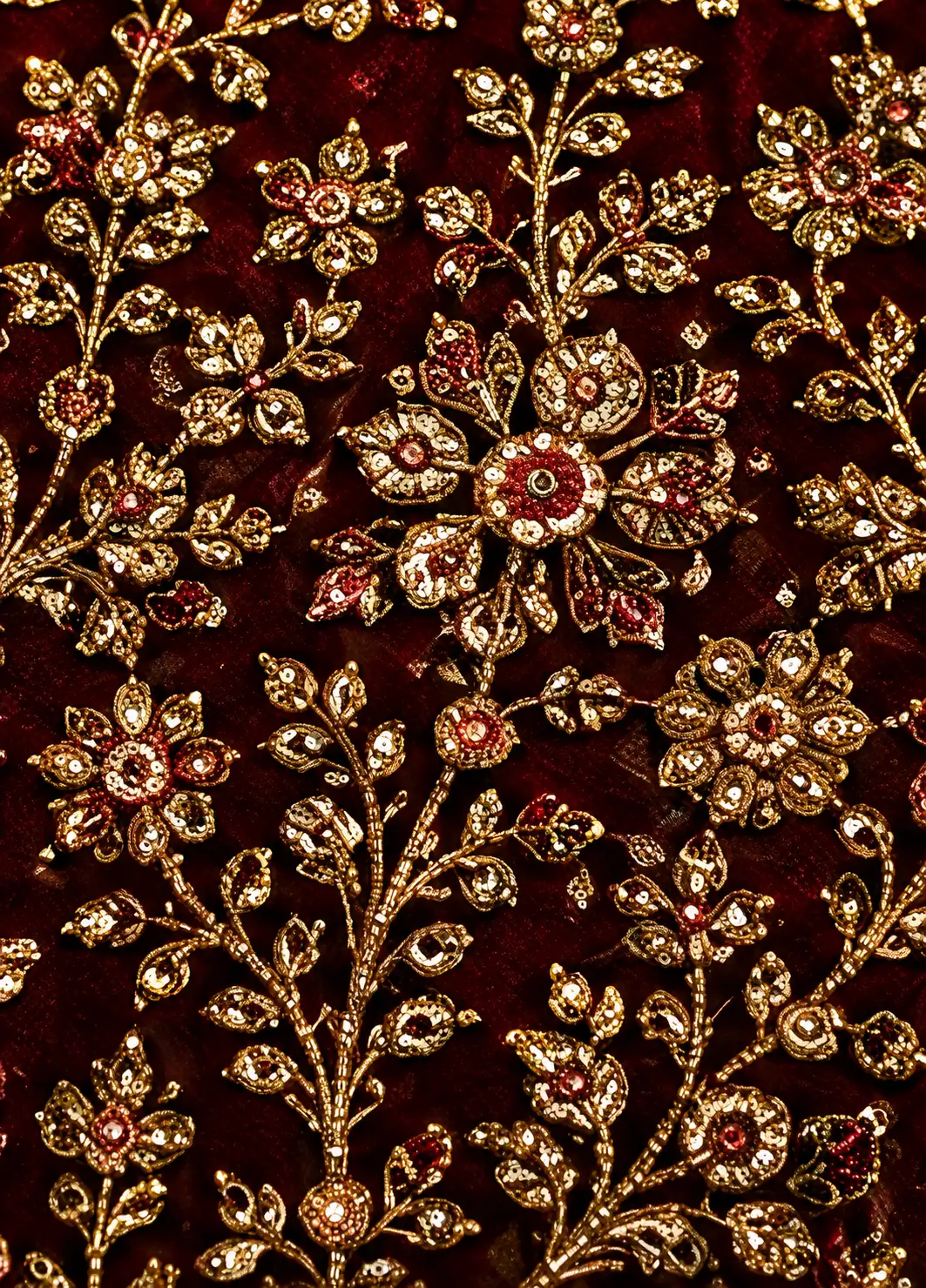 Zari Embroidered Bridal Lehenga with Signature Elephant Border