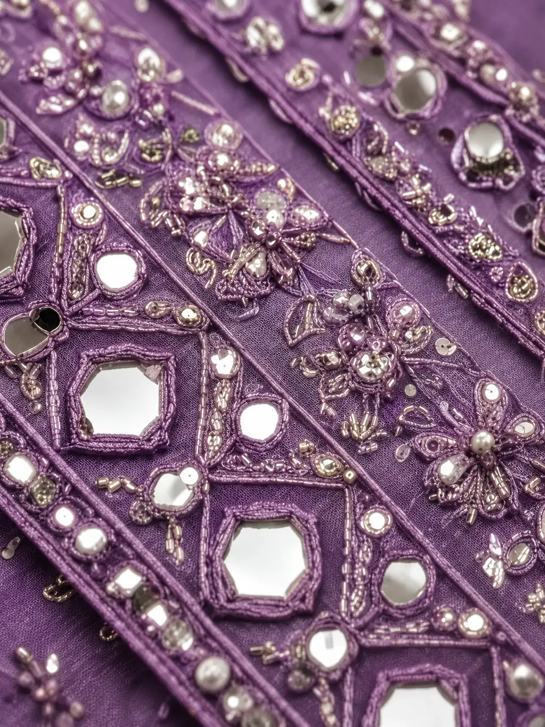 Lavender umbrella design 18 Meter flare trending lehenga Choli