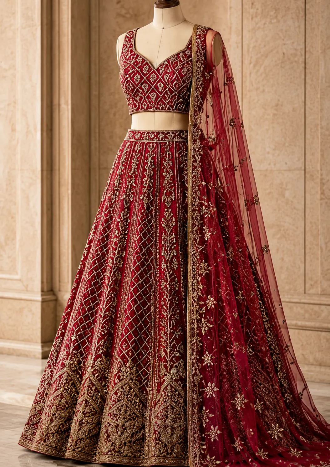 Embellished Semi Stitched Lehenga Choli (Pink)